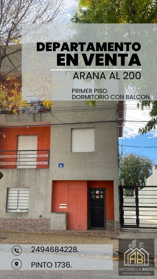 Departamento dos ambientes en venta